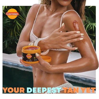 [Carroten] Intensive Tanning Gel, Browning Tan Accelerator, 5 oz | Non-Greasy, Water-Resistant with Carrot and Coconut Oil, Vitamin A & E For Moisture & Hydration, All skin types，Made in Greece