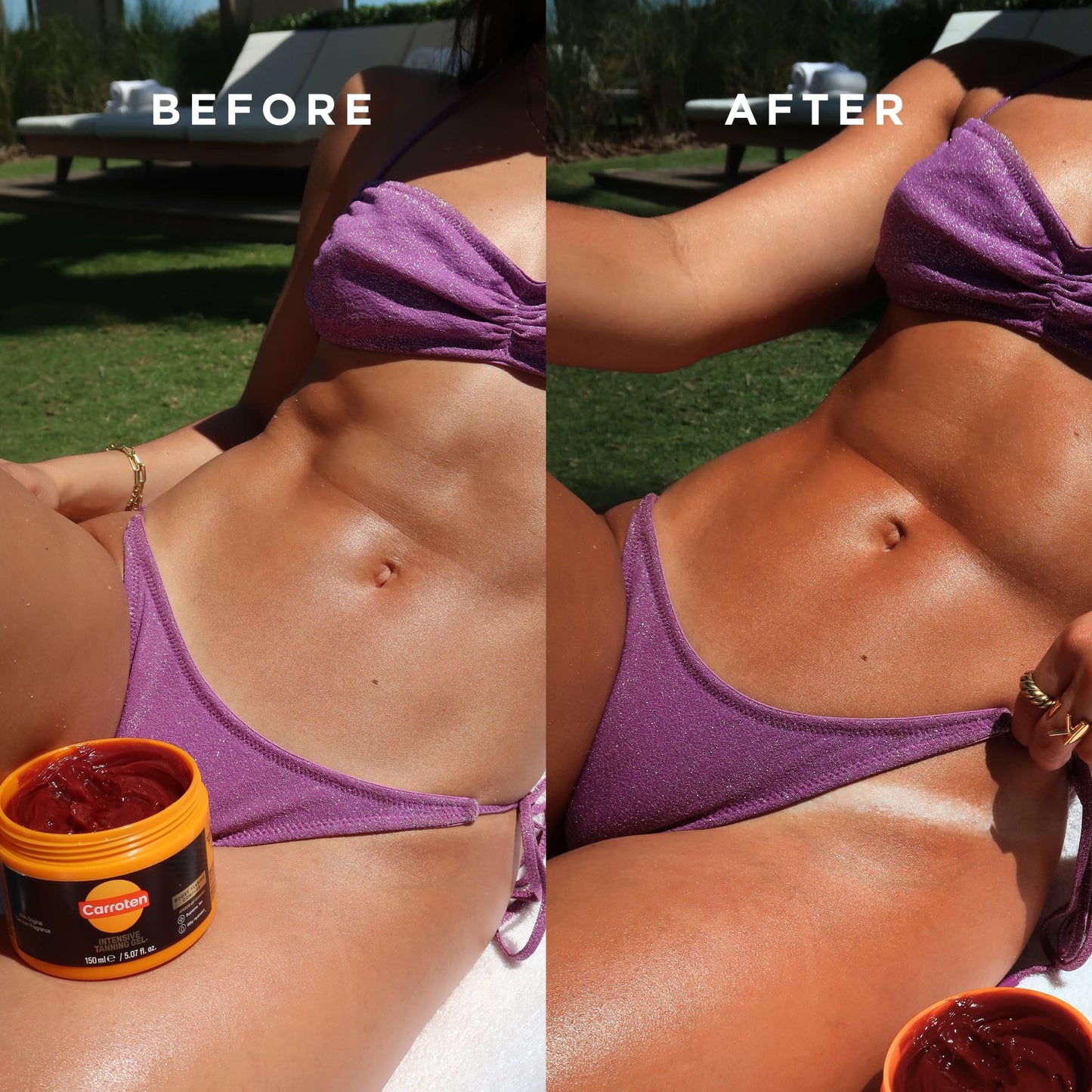 [Carroten] Intensive Tanning Gel, Browning Tan Accelerator, 5 oz | Non-Greasy, Water-Resistant with Carrot and Coconut Oil, Vitamin A & E For Moisture & Hydration, All skin types，Made in Greece